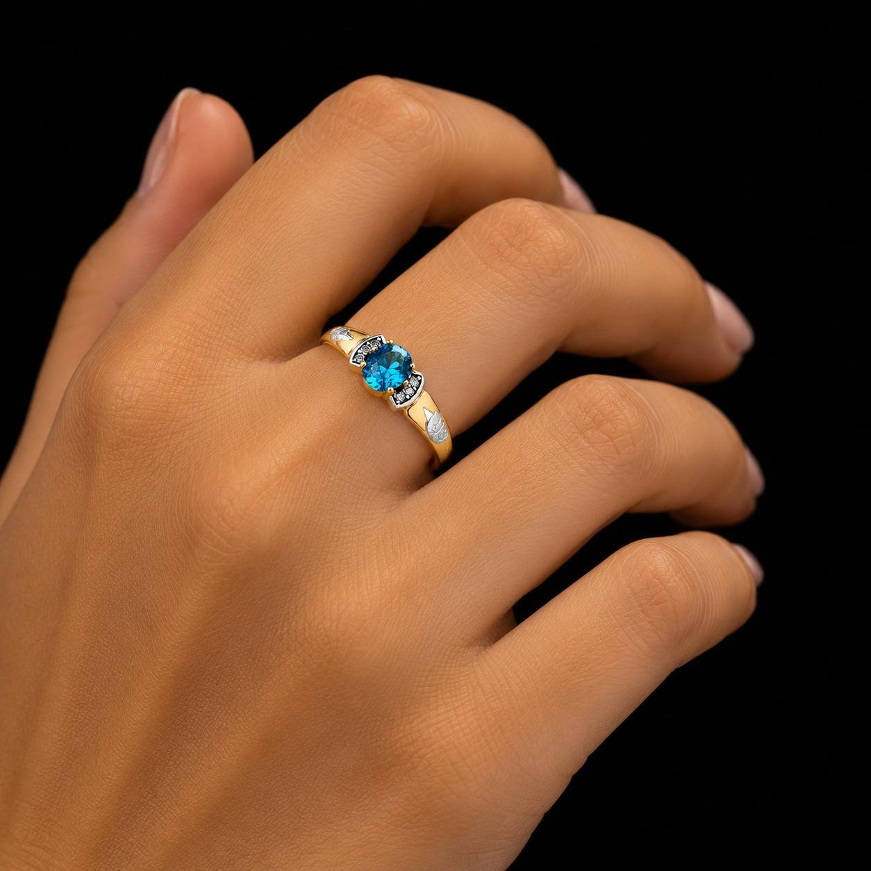 Anel de Formatura A133 em Ouro 10K Feminino - Imagem 2