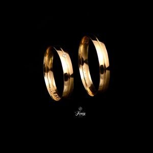 Par de Alianças Classic Ouro 18k - 4MM